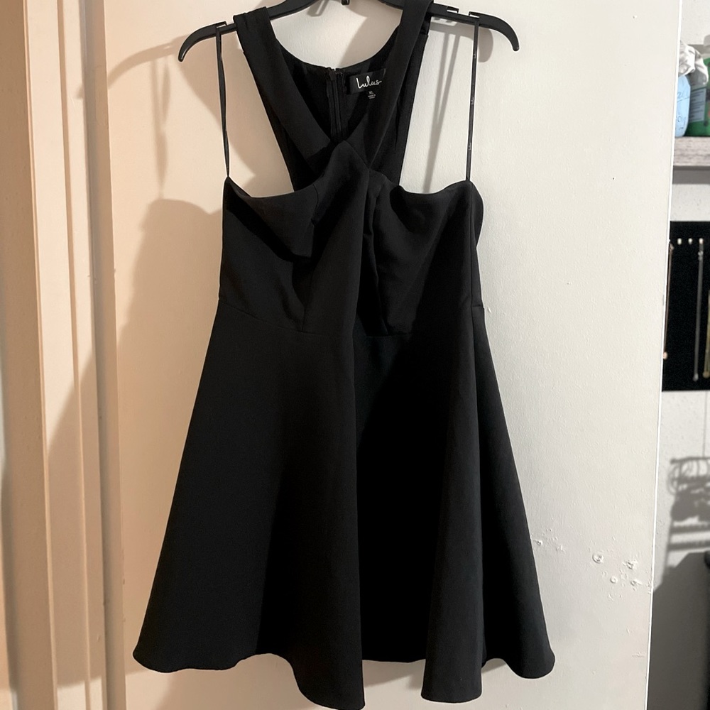 Lulus Black Skater Dress - Size XL